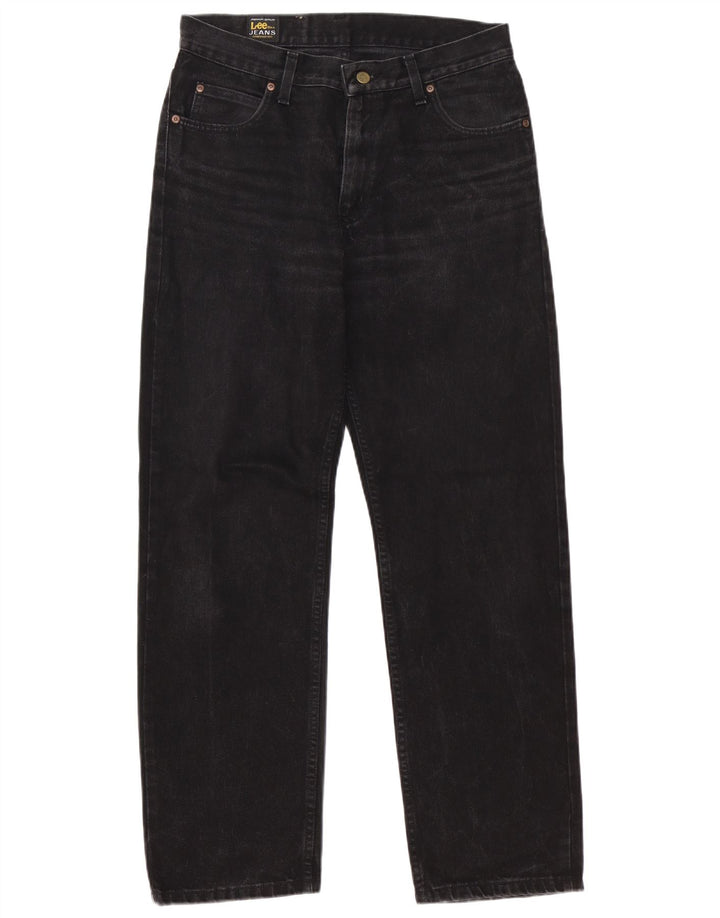 Lee Mens Brooklyn Straight Jeans W32 L32 Μαύρο βαμβακερό