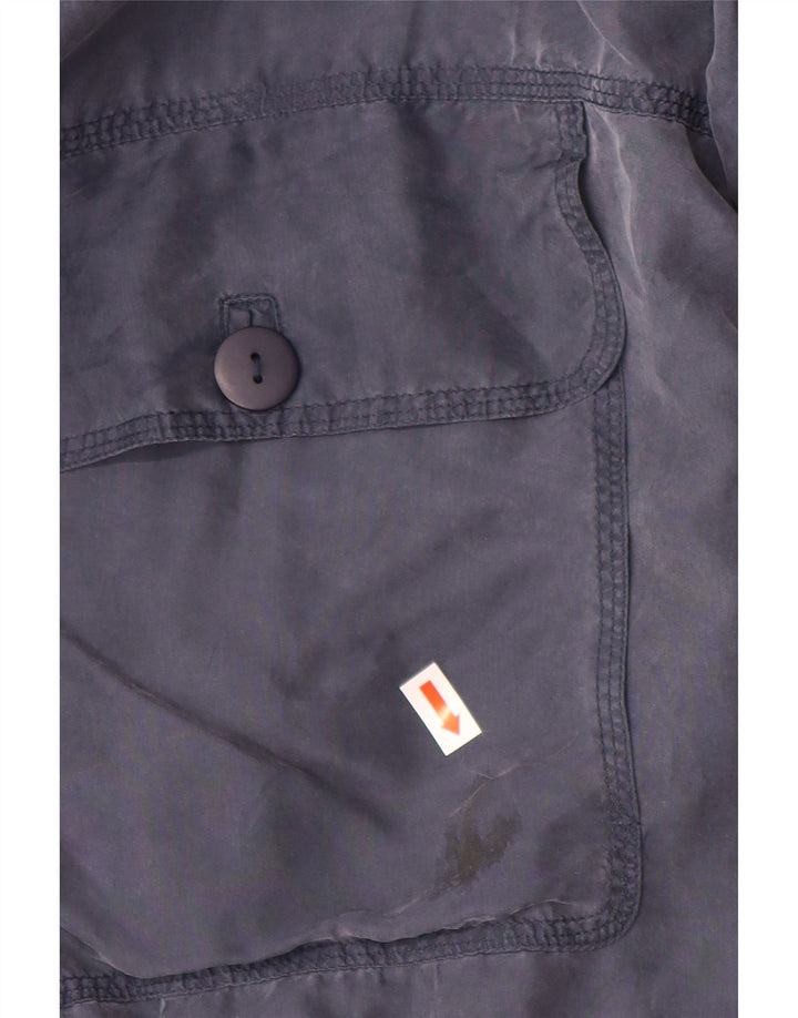 Ανδρικό μπουφάν VINTAGE Bomber IT 48 Medium Navy Blue Silk