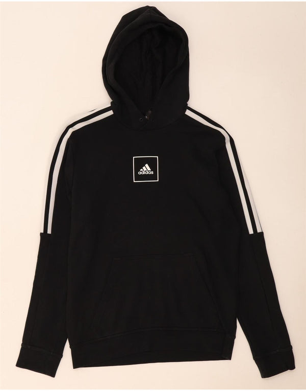 Ανδρικό φούτερ Adidas, μεσαίο μαύρο βαμβακερό