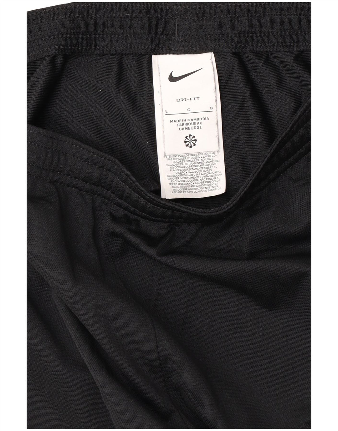 Γυναικεία φόρμα NIKE Dri Fit Παντελόνια UK 14 Large Μαύρο Πολυεστέρας