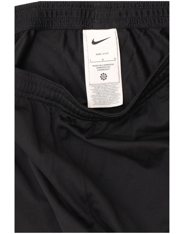 Γυναικεία φόρμα NIKE Dri Fit Παντελόνια UK 14 Large Μαύρο Πολυεστέρας