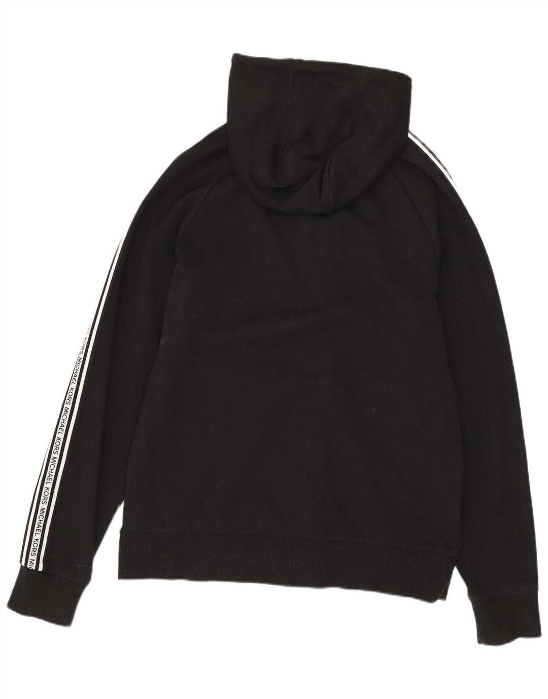 MICHAEL KORS Ανδρικό πουλόβερ με κουκούλα με φερμουάρ, μικρό μαύρο χρώμα