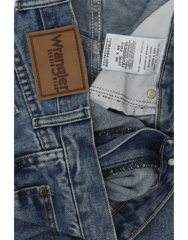 Ανδρικό τζιν Wrangler ίσιο W36 L36 Μπλε βαμβακερό