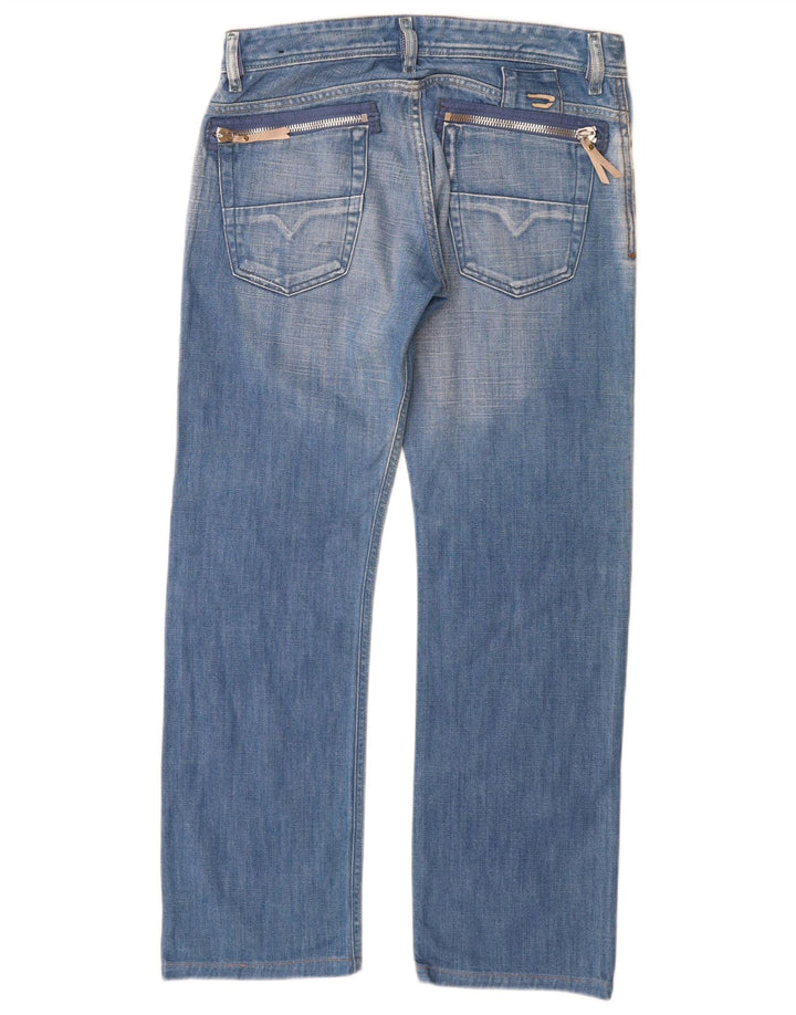 Diesel Γυναικείο Distressed Straight Jeans W30 L29 Μπλε βαμβακερό