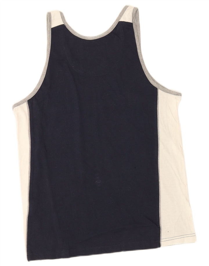 Ανδρικό γραφικό γιλέκο Champion Top Medium Navy Blue Colourblock Βαμβακερό
