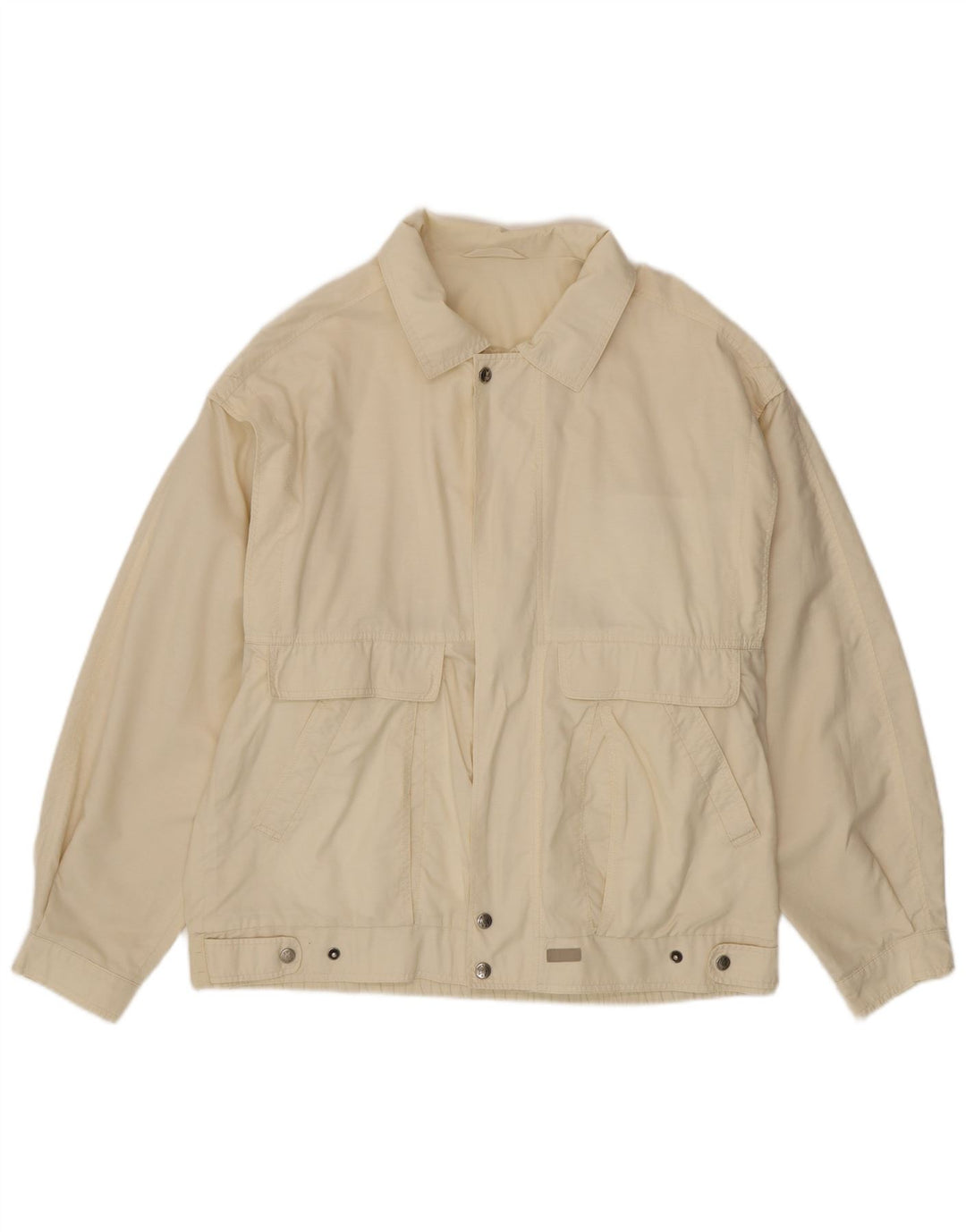 Ανδρικό μπουφάν Melka Bomber EU 50 Large Off White Βαμβακερό