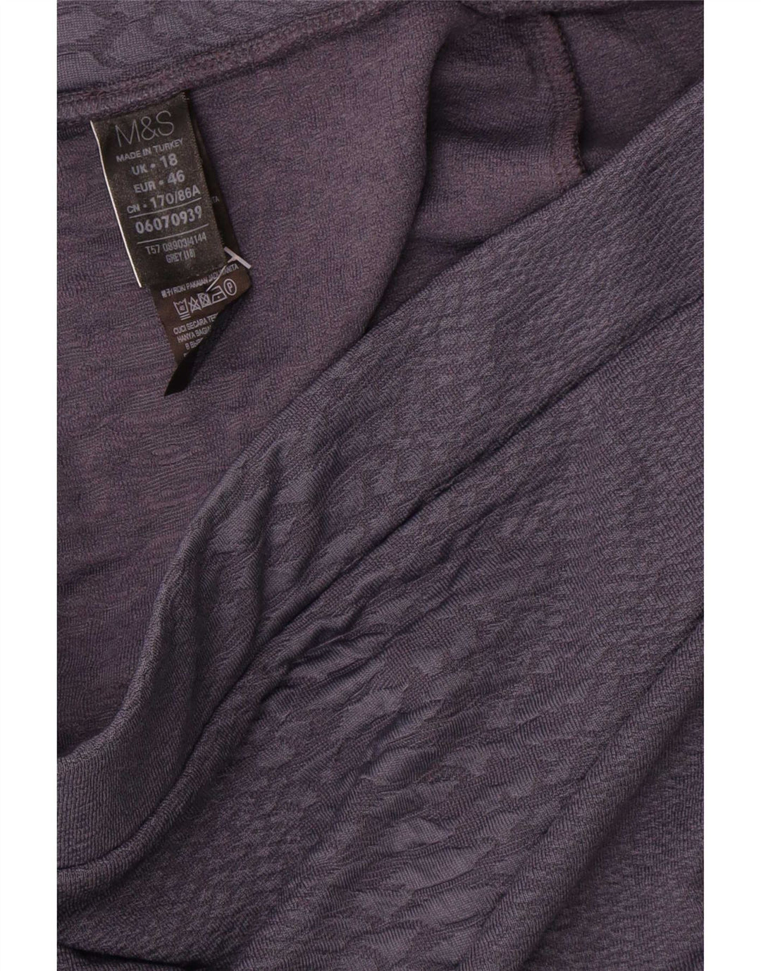 Marks & Spencer Γυναικεία Pencil Φούστα UK 18 XL W36 Grey Polyester
