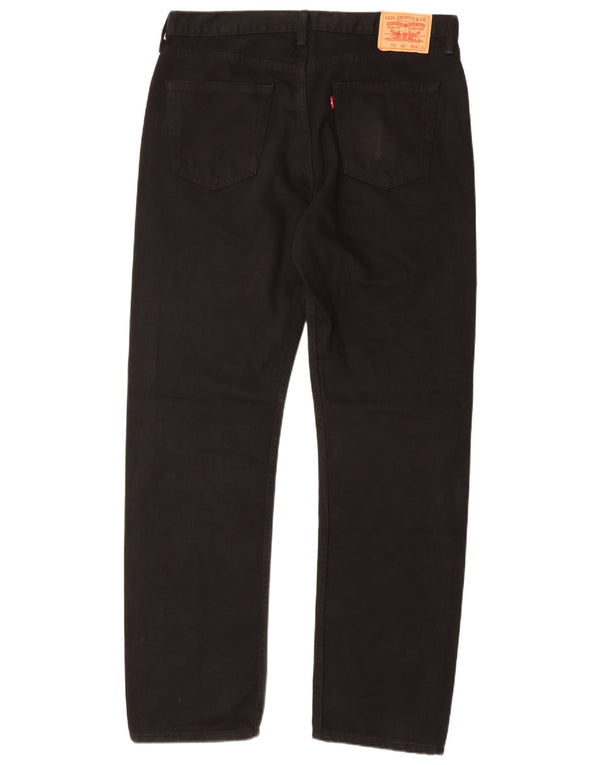 Levi's Mens 751 Straight Jeans W38 L34 Μαύρο βαμβακερό
