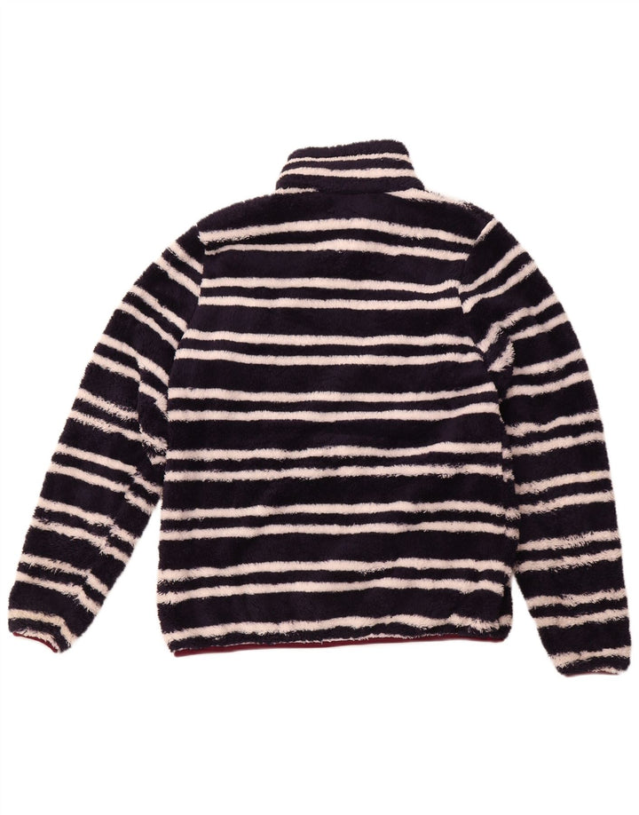MOUNTAIN WAREHOUSE Γυναικείο Fleece Jumper UK 14 Large Navy Blue ριγέ