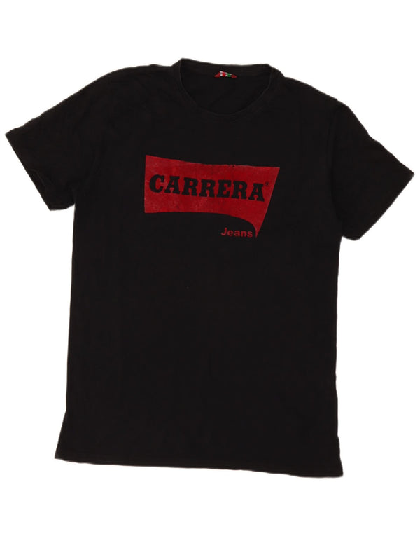 Ανδρικό γραφικό T-Shirt Carrera Top Large Μαύρο