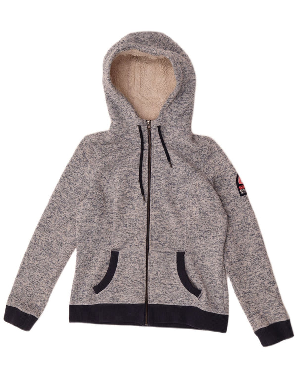 Ανδρικό πουλόβερ με κουκούλα Superdry UK 14 Large Blue Flecked Polyester