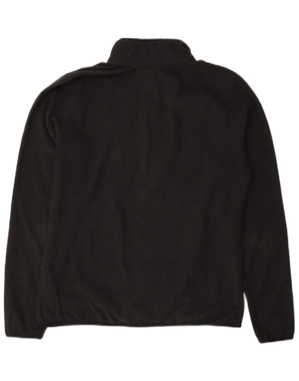 The North Face γυναικείο φερμουάρ Fleece Jumper UK 16 μεγάλο μαύρο πολυεστέρα