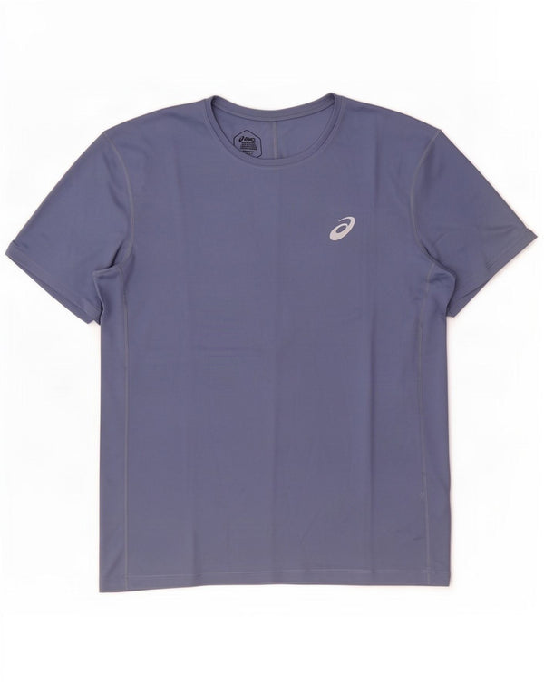 Ανδρικό T-Shirt Asics Top Large Navy Blue Polyester
