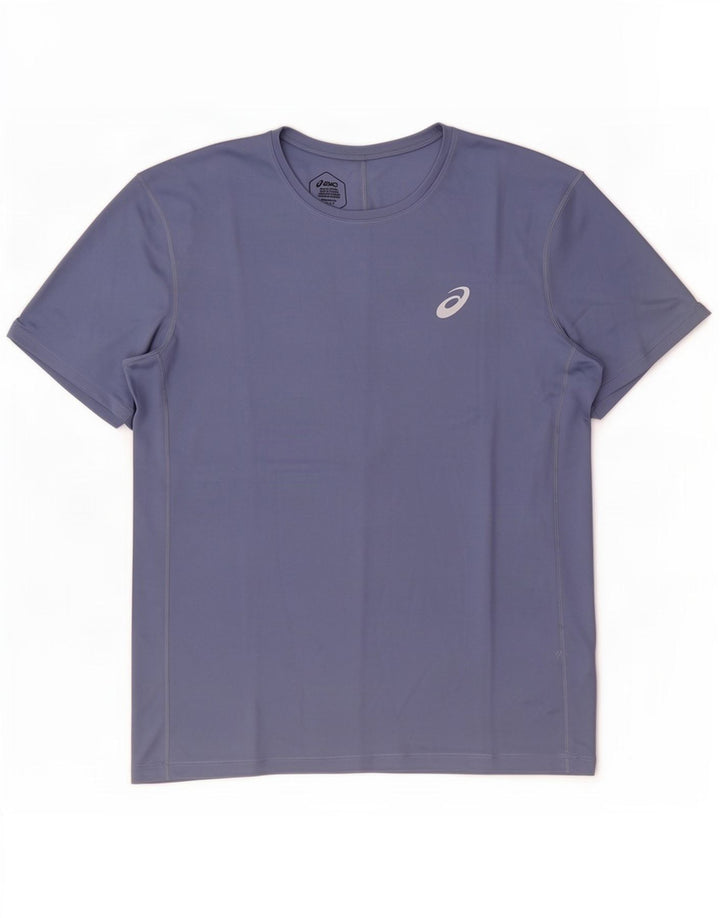 Ανδρικό T-Shirt Asics Top Large Navy Blue Polyester