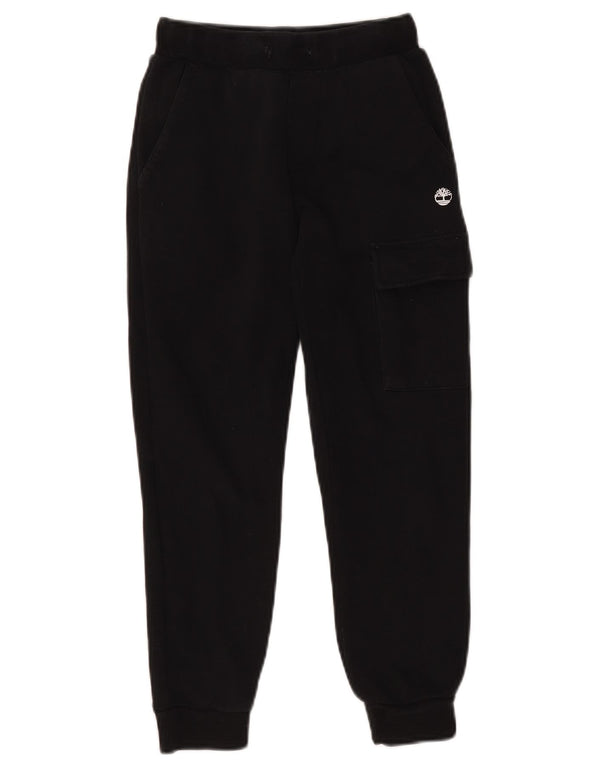 Timberland Boys Tracksuit Trousers Joggers 9-10 Years Black Cotton