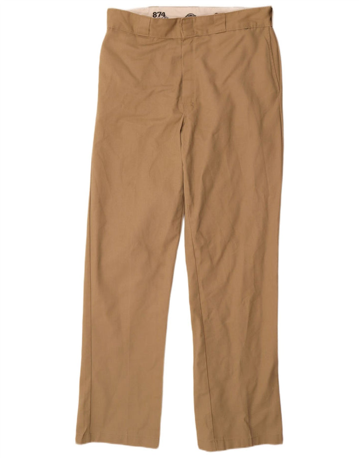 DICKIES Ανδρικό παντελόνι Chino 874 ίσιο W34 L34 Μπεζ πολυεστέρας