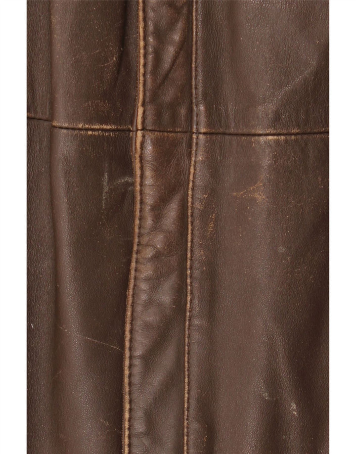 Vintage Ανδρικό Δερμάτινο Μπουφάν IT 52 XL Καφέ Δερμάτινο