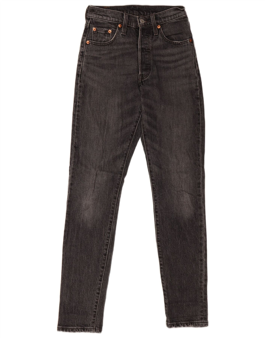 LEVI'S Γυναικείο τζιν 501 ίσιο W23 L30 Γκρι βαμβακερό