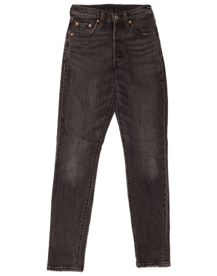 LEVI'S Γυναικείο τζιν 501 ίσιο W23 L30 Γκρι βαμβακερό