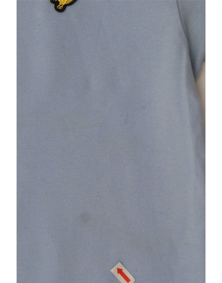 Ανδρικό πουκάμισο πόλο Lyle & Scott, μεσαίο μπλε βαμβακερό