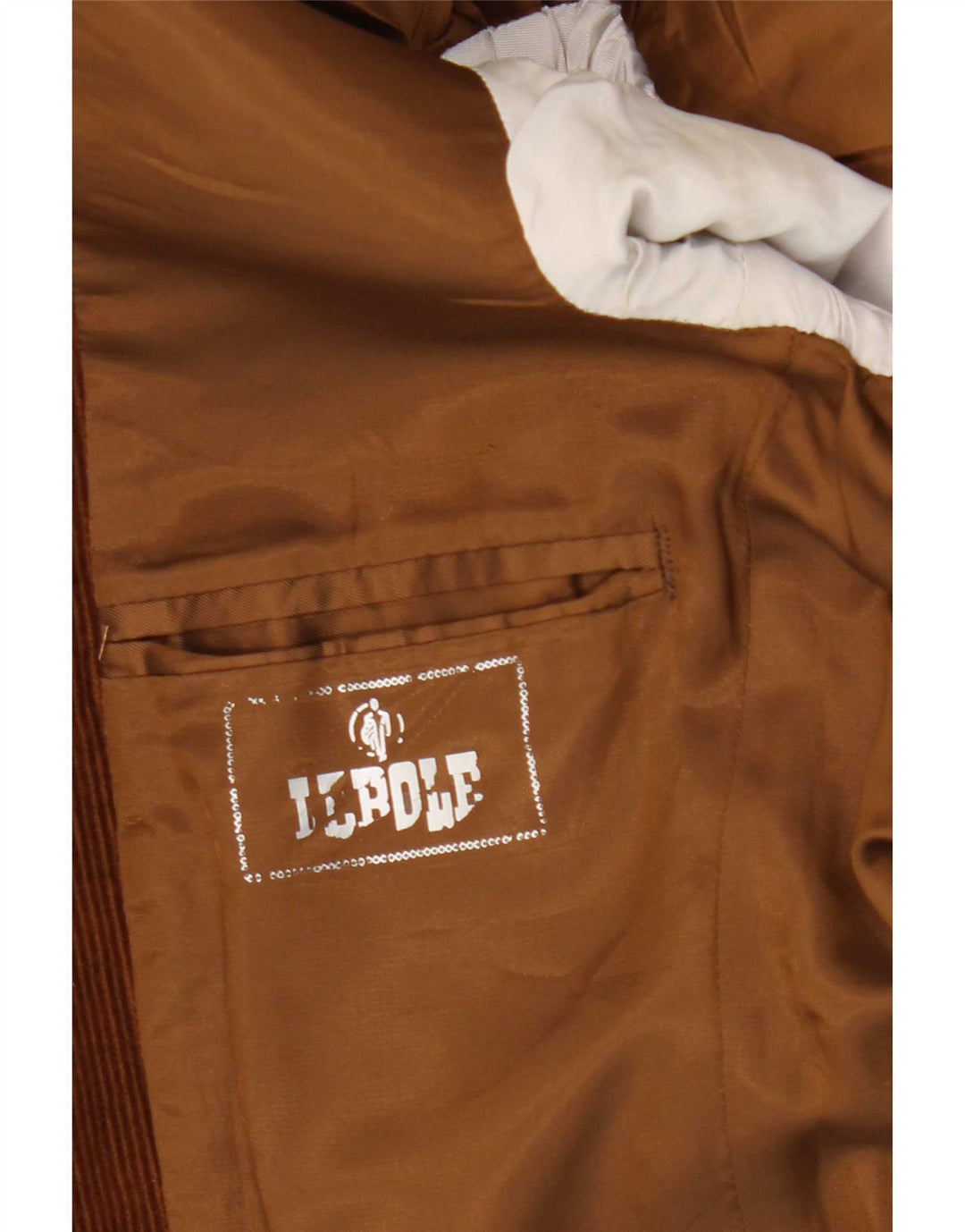 Lebole Γυναικείο Μπουφάν με 2 κουμπιά κοτλέ Blazer UK 12 Μεσαίο καφέ