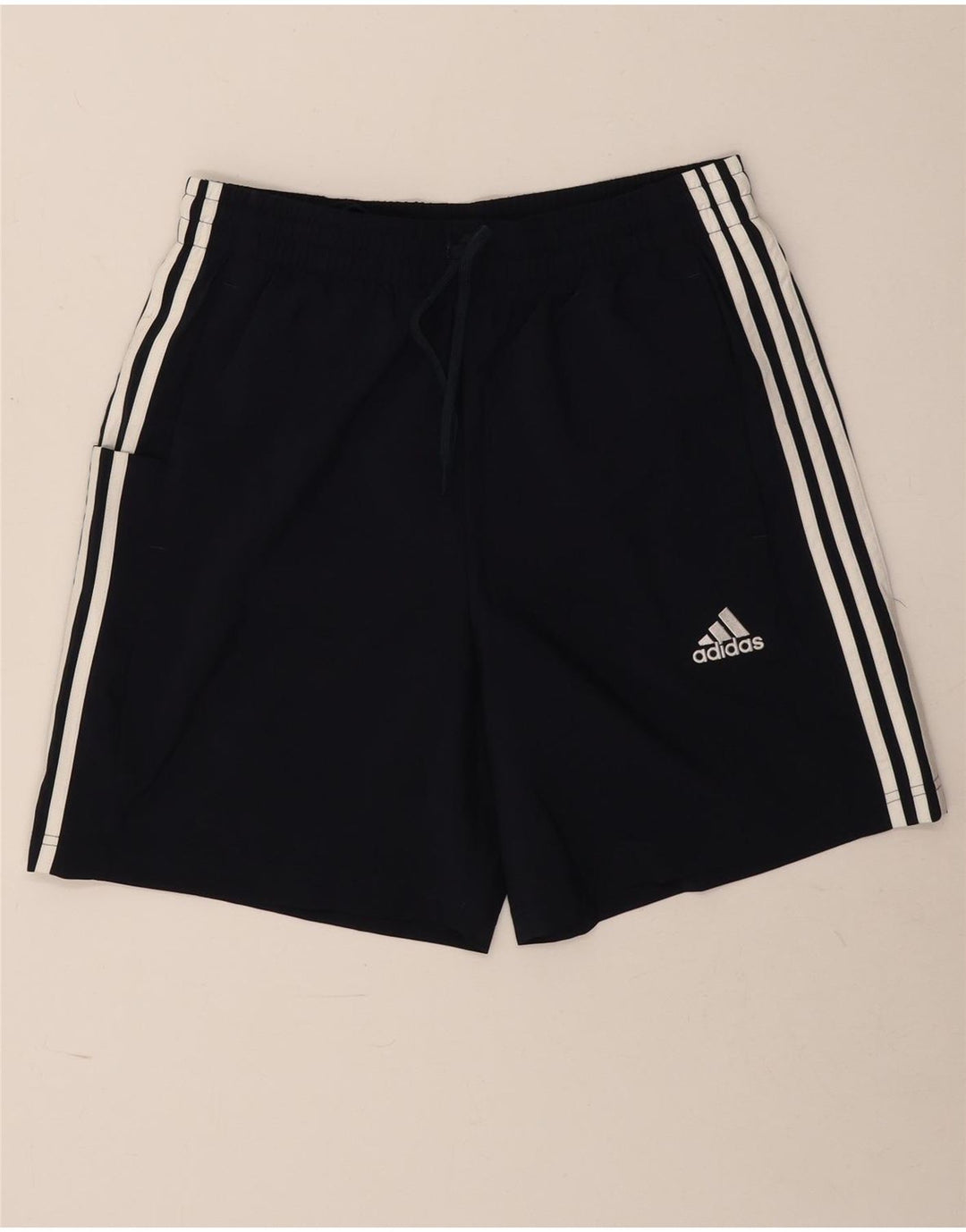 Ανδρικό αθλητικό σορτς Adidas από μεσαίο μπλε ναυτικό πολυεστέρα