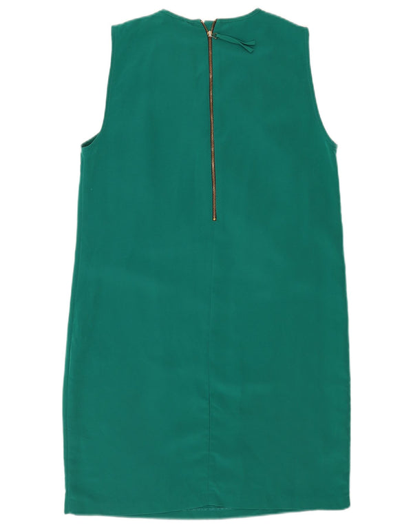 Zara Γυναικείο Αμάνικο Φόρεμα Shift UK 12 Medium Green