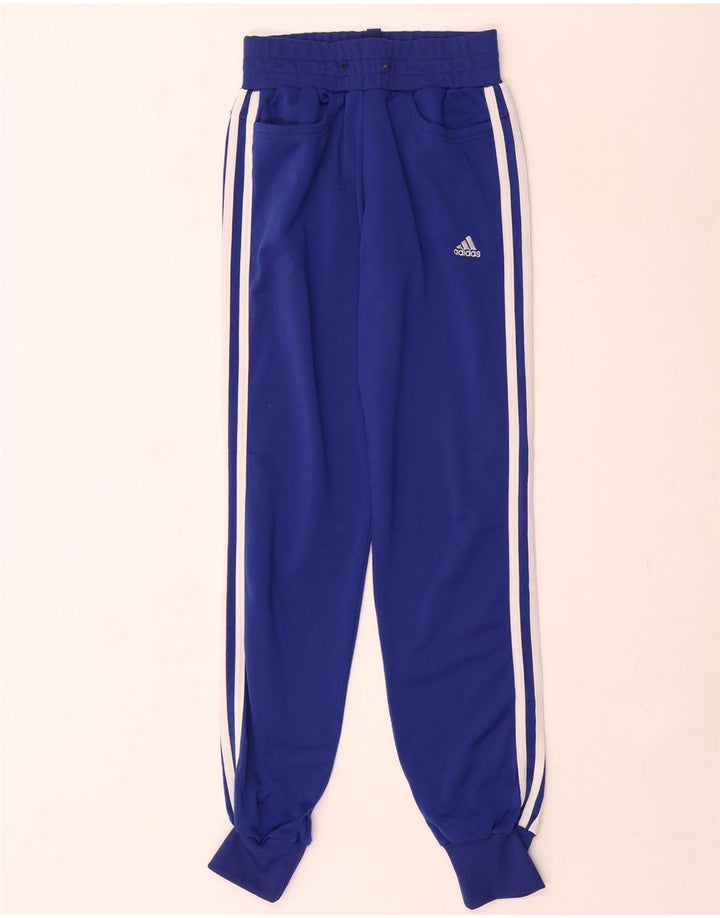 Γυναικεία αθλητική φόρμα Adidas Παντελόνι Joggers UK 8 Small Navy Blue Polyester