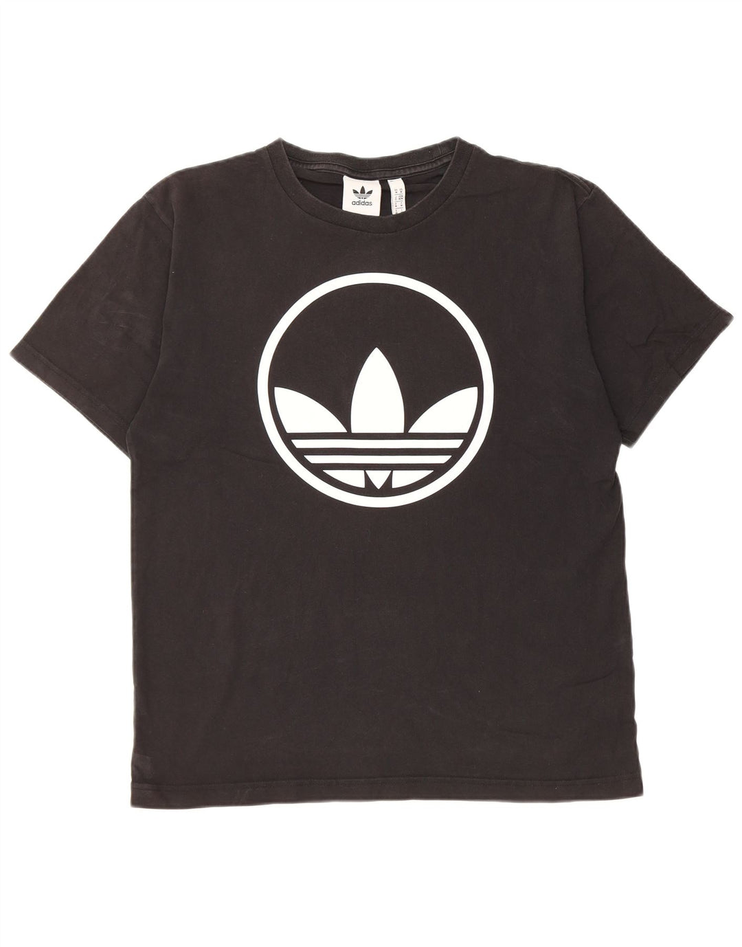 Ανδρικό γραφικό T-Shirt Adidas Top Μεσαίο μαύρο βαμβακερό