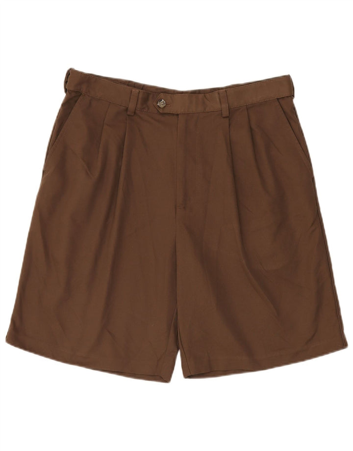 Ανδρικό σορτς Chino IZOD με καρφίτσες W34 μεγάλο καφέ πολυεστέρα