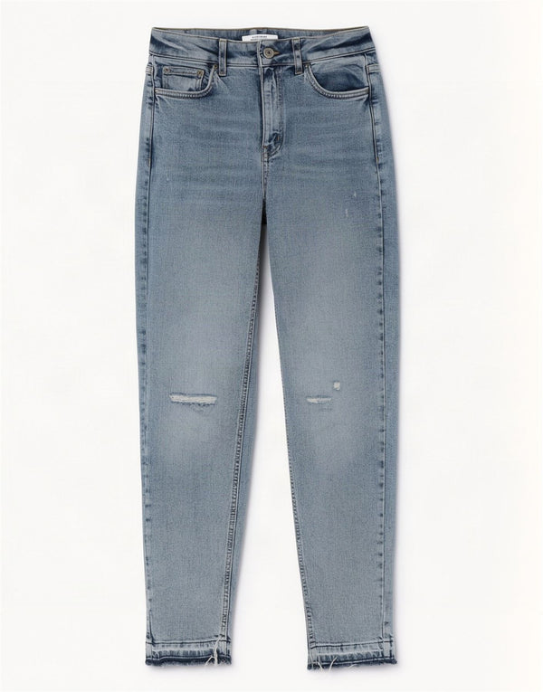 Marks & Spencer Γυναικεία στενόχωρα τζιν UK 8 Small W27 L29 Blue