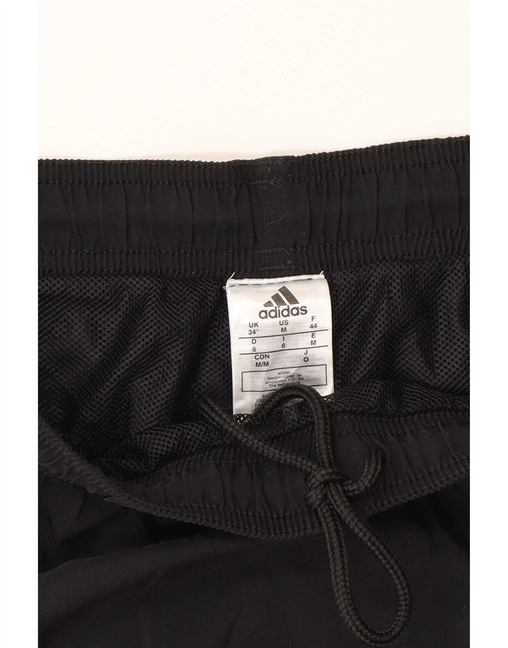 Ανδρικό αθλητικό σορτς Adidas, μεγάλο μαύρο πολυεστέρα