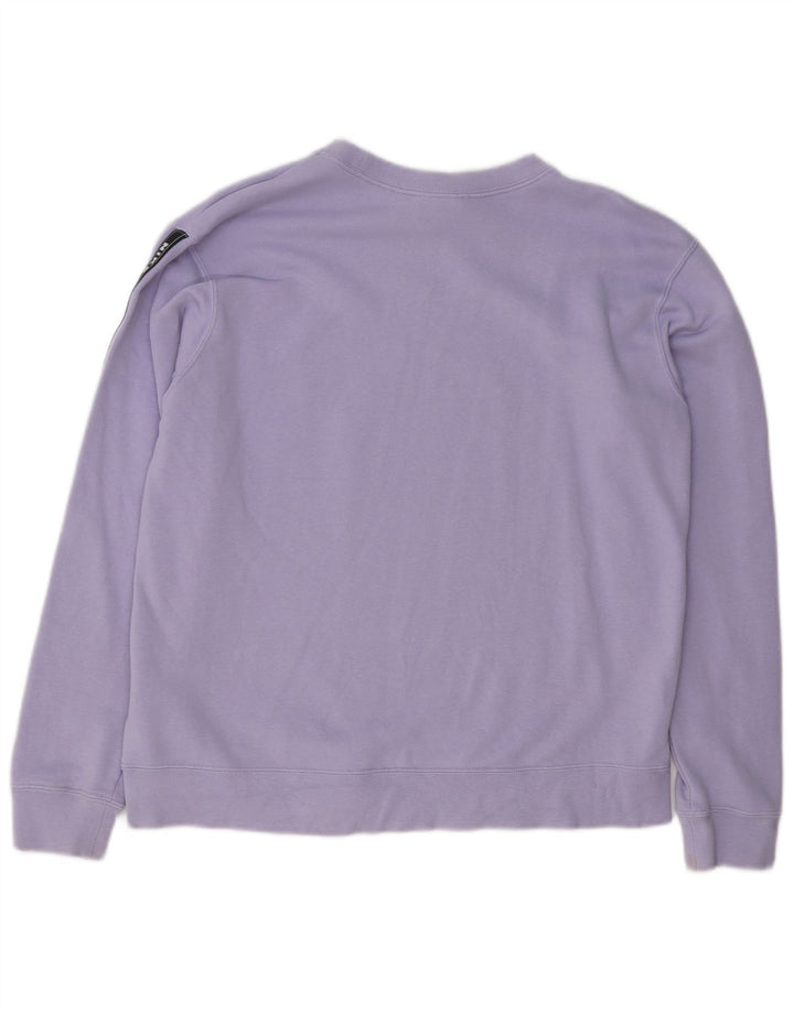 Γυναικείο γραφικό φούτερ Nike Jumper UK 14 μεσαίο μωβ βαμβακερό