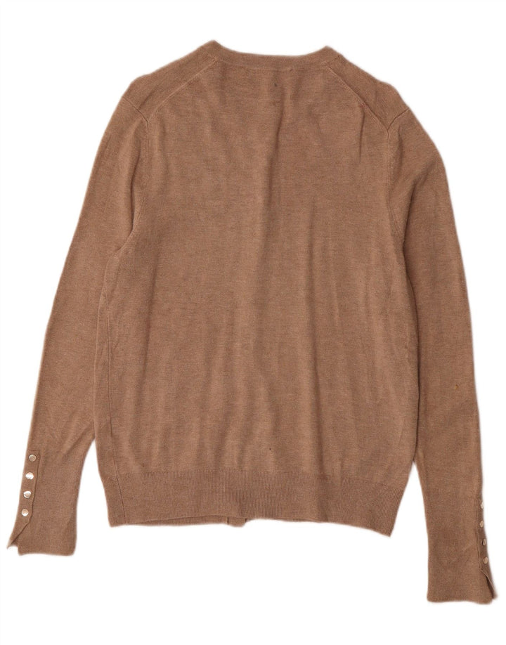 Zara Γυναικεία Ζακέτα UK 14 Large Brown