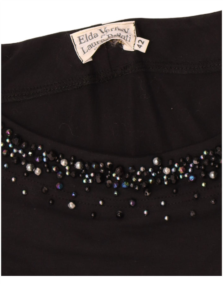 Vintage Γυναικείο Maxi Φόρεμα IT 42 Medium Black