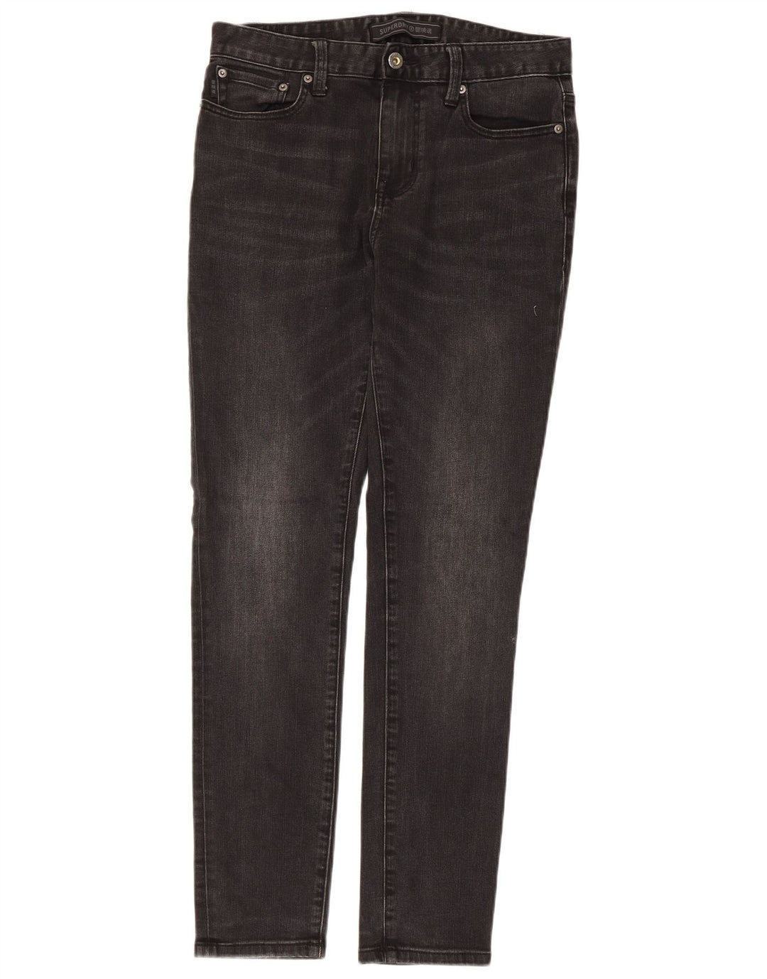 Ανδρικό Skinny Jeans Superdry W30 L29 Μαύρο βαμβακερό