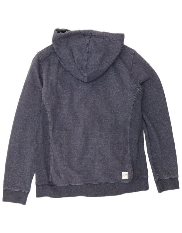 FAT FACE Γυναικείο πουλόβερ Heritage με φερμουάρ UK 14 Large Navy Blue Flecked