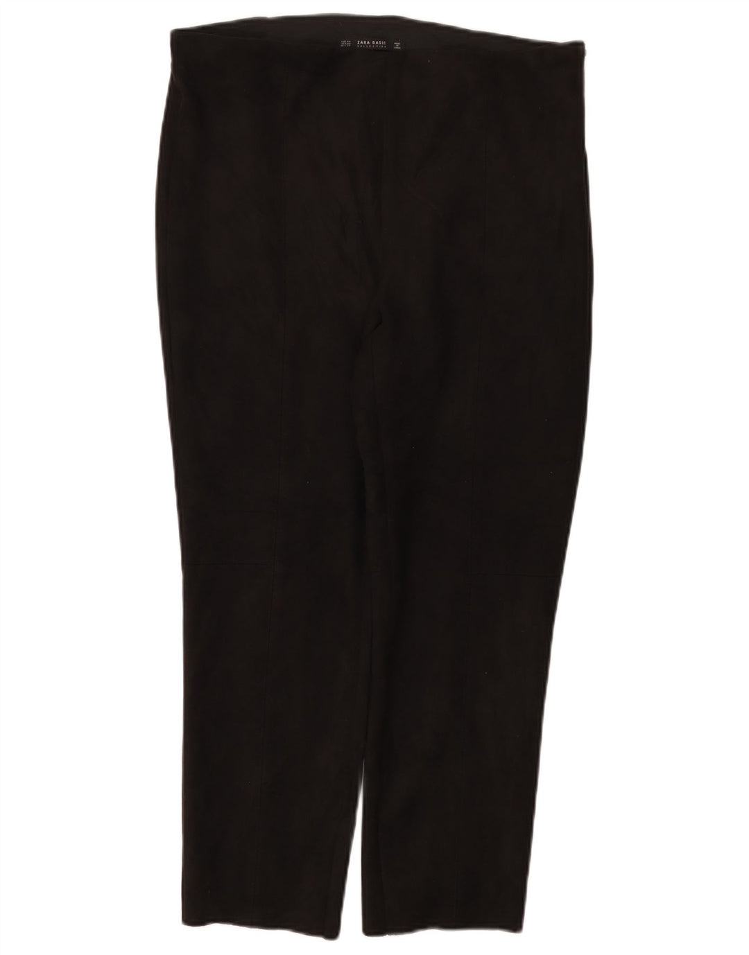 Zara Γυναικείο Slim Cropped Παντελόνι 2XL W34 L26 Μαύρο Πολυεστέρας