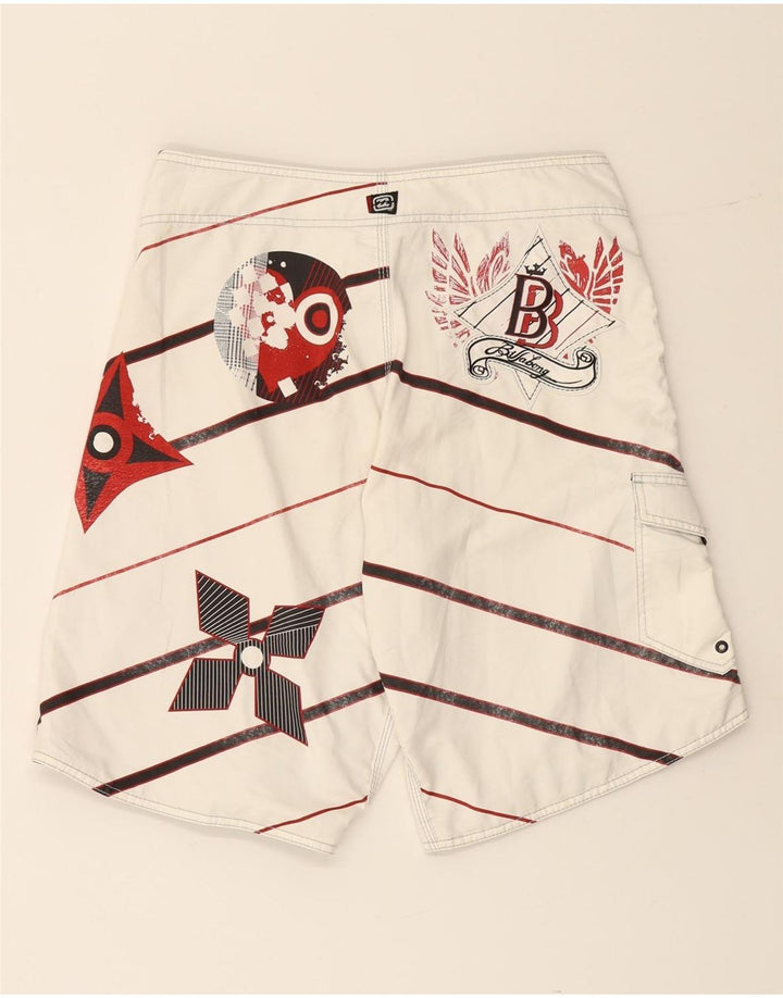 Ανδρικό γραφικό σορτς κολύμβησης BILLABONG Μεσαίο άσπρο ριγέ