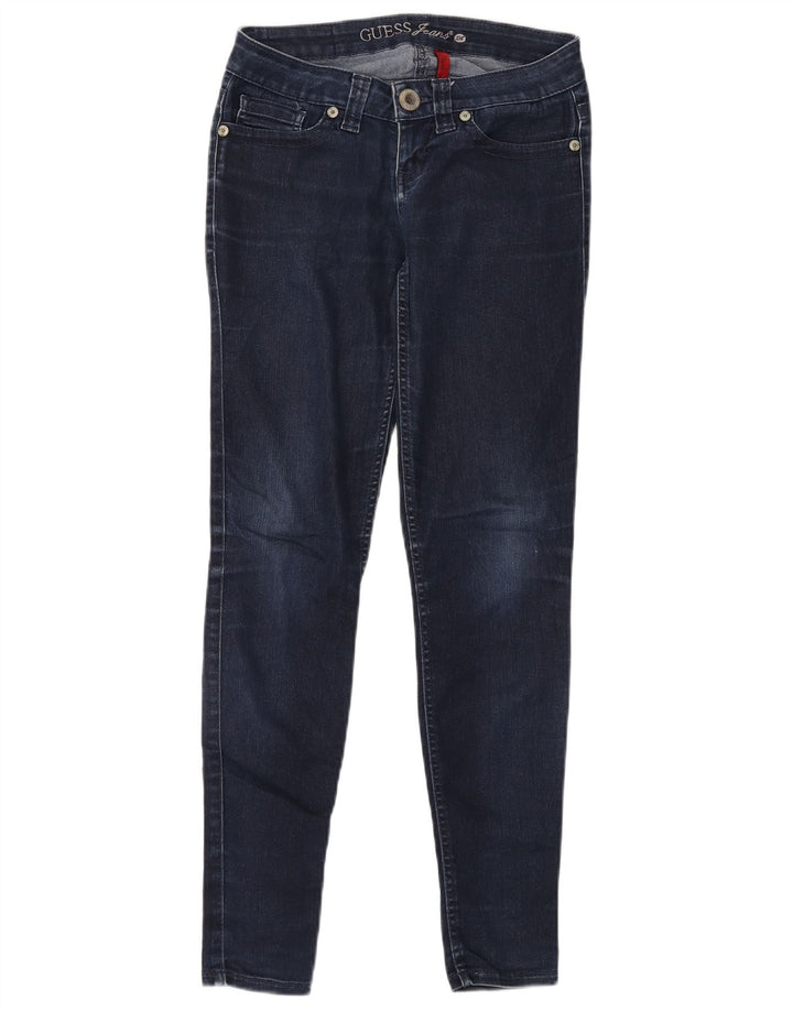 Guess Γυναικείο Skinny Jeans W28 L30 Navy Blue Cotton