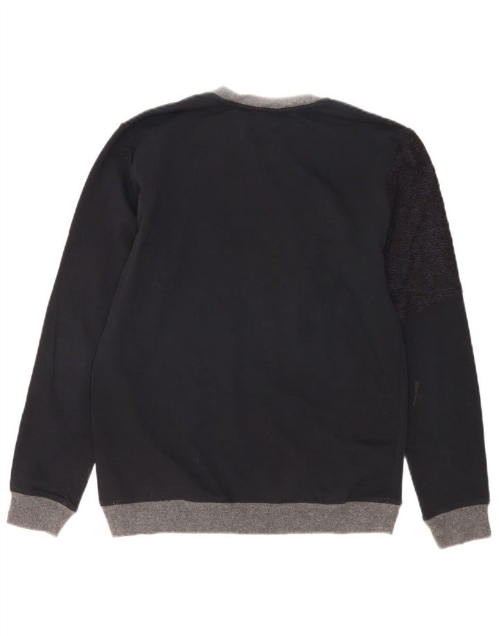 Ανδρικό πουλόβερ με λαιμόκοψη Zara Small Navy Blue Colourblock