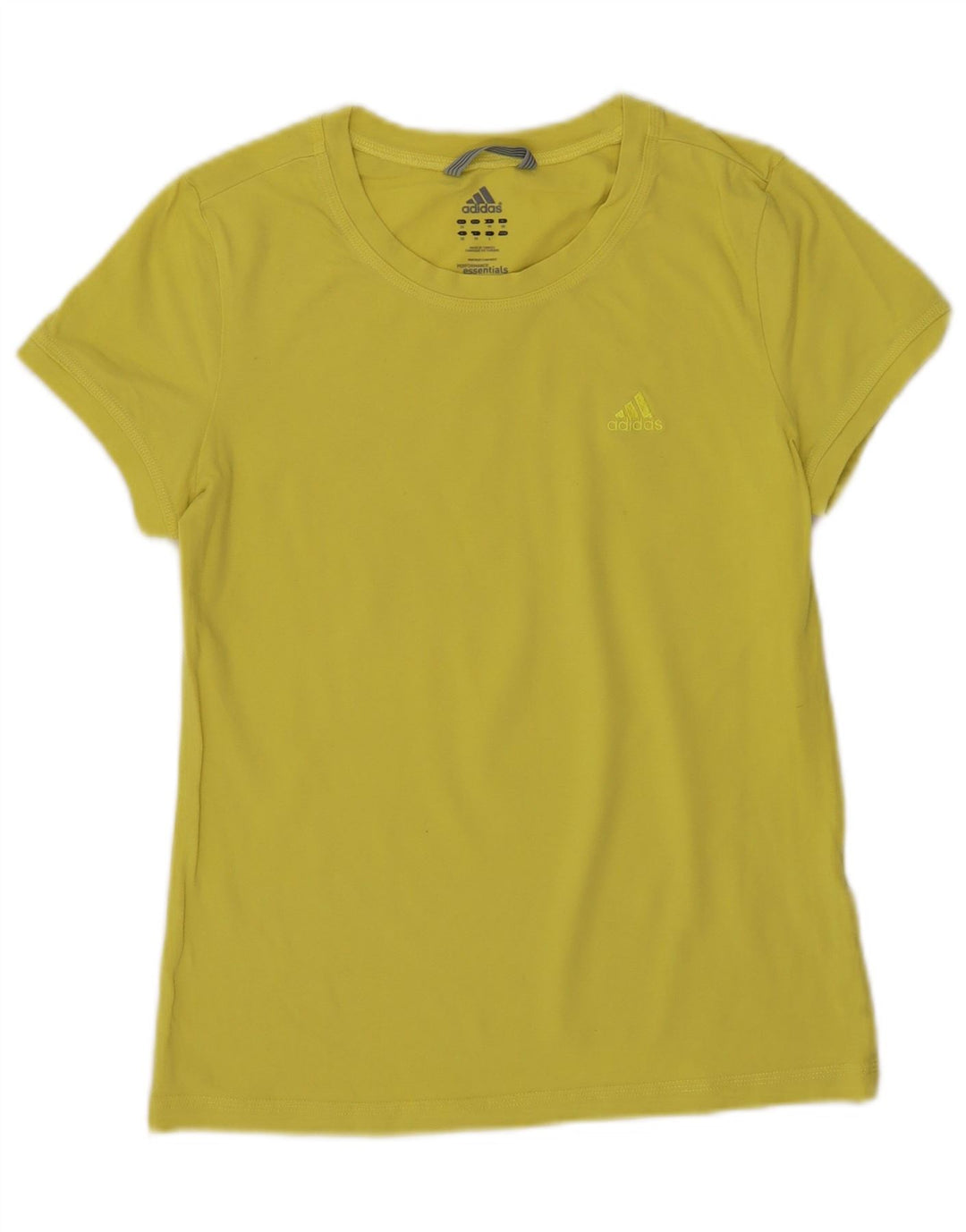 Adidas Γυναικείο T-Shirt Top UK 12 Medium Yellow