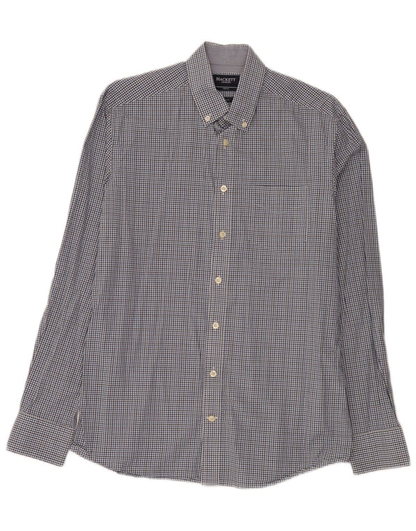 Ανδρικό πουκάμισο Hackett Slim Fit Medium Blue Gingham Cotton