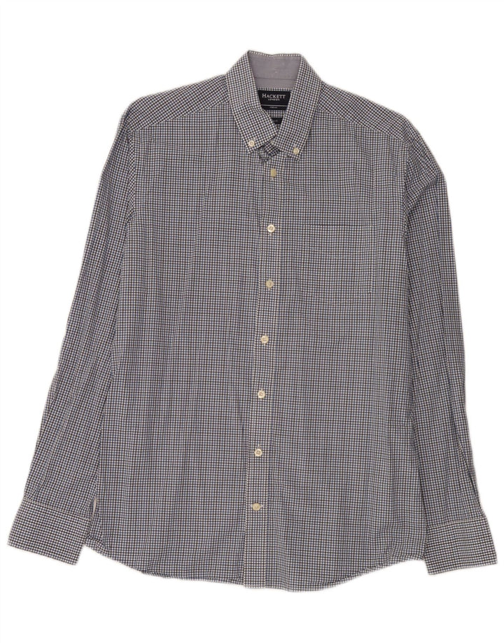 Ανδρικό πουκάμισο Hackett Slim Fit Medium Blue Gingham Cotton