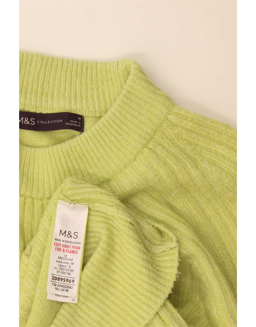 Marks & Spencer Γυναικείο πουλόβερ με λαιμό χελώνα UK 14 Μεσαίο πράσινο