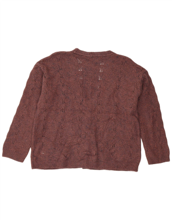 White Stuff Γυναικείο Ζακέτα πουλόβερ UK 14 Medium Maroon Ακρυλικό