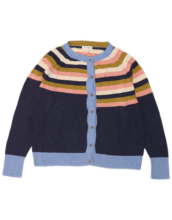 Γυναικεία ζακέτα White Stuff UK 16 Large Navy Blue ριγέ βαμβακερό