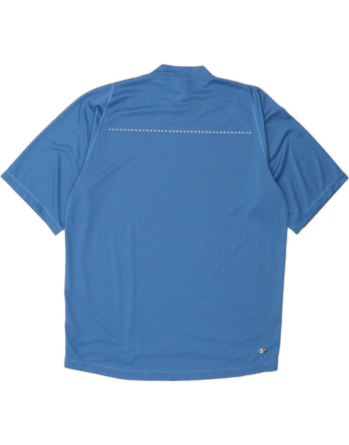 ADIDAS Mens Climalite T-Shirt Top XL Blue Polyester Vintage Adidas and Second-Hand Adidas from Messina Hembry 