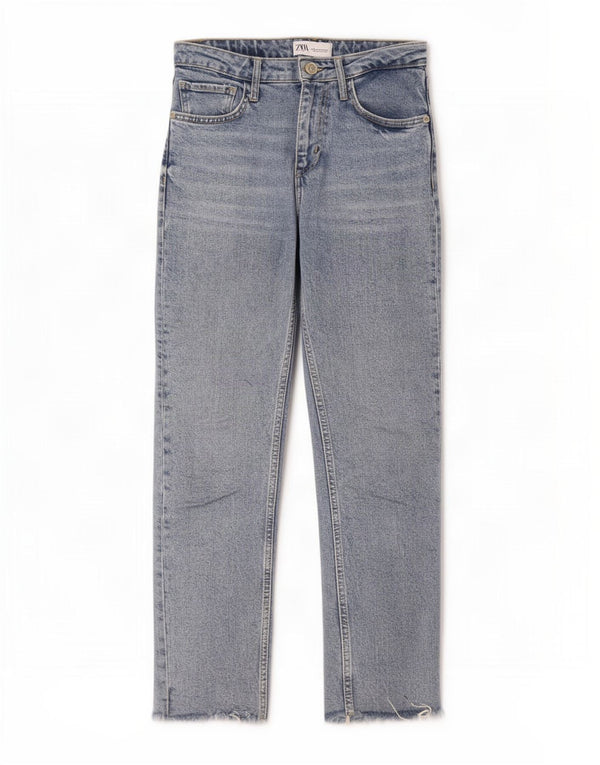 Zara Γυναικείο ίσιο τζιν EU 36 XS W26 L26 Μπλε βαμβακερό