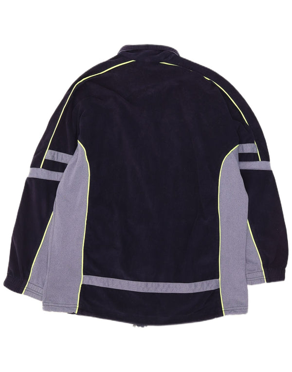 Ανδρική φόρμα βελούδου Diadora Top Jacket UK 42 Large Navy Blue Colourblock